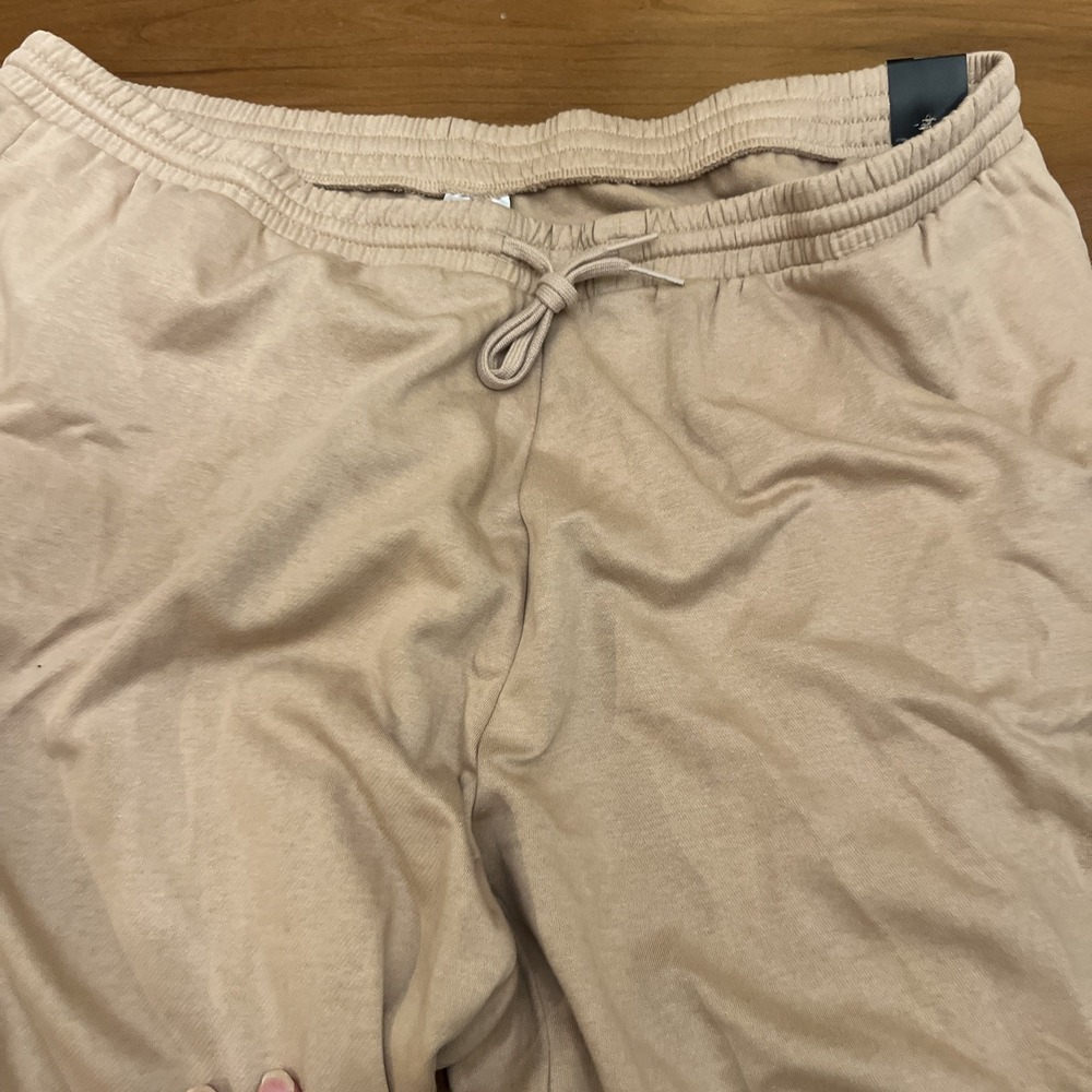 Adidas Big And Tall 4XL Feelcozy Pants Warm Sandstone Regular Fit Tapered Jogger